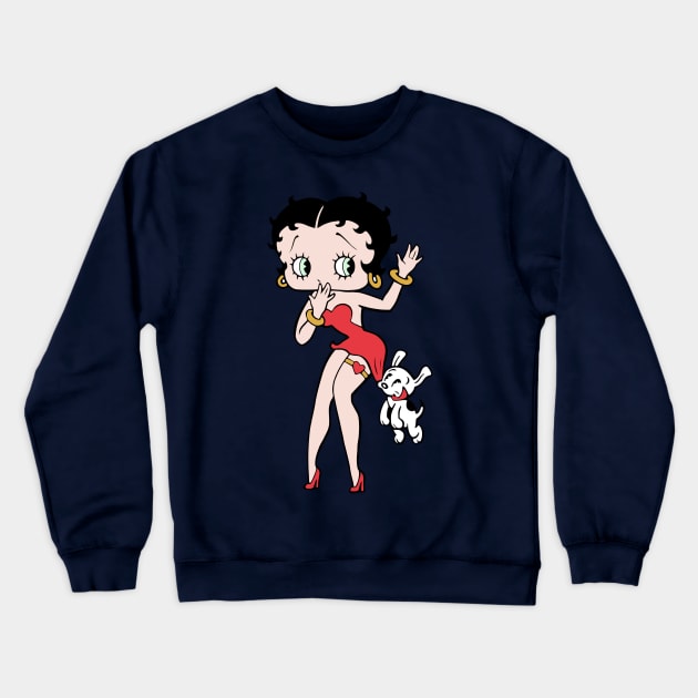 Betty Boop Crewneck Sweatshirt by JAFARSODIK